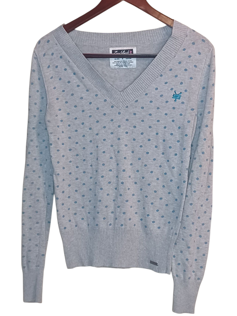 Women's Zoo York Medium Gray & Blue Sweater